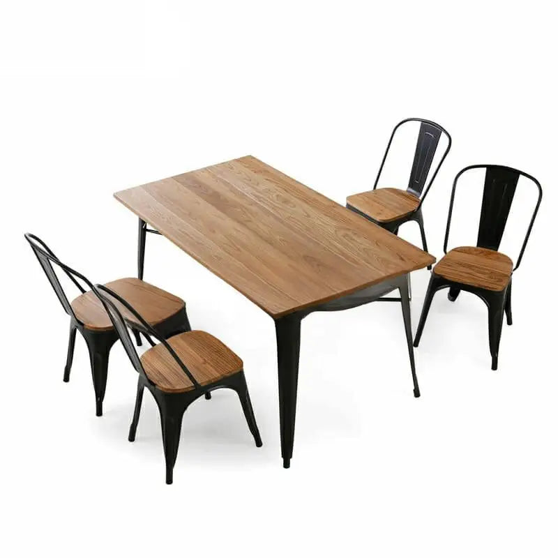 ARCANE Industrial Solid Wood Dining Table