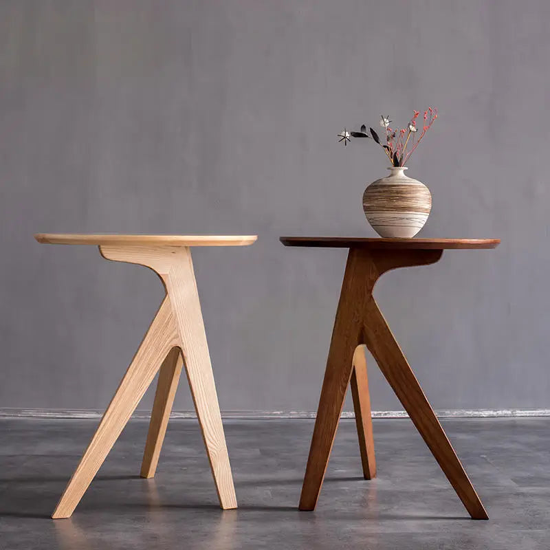 AOP Solid Wood Side Table
