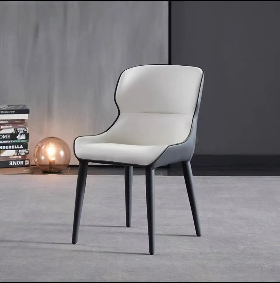 AMAURY Modern Leather Dining Bench & Chairs