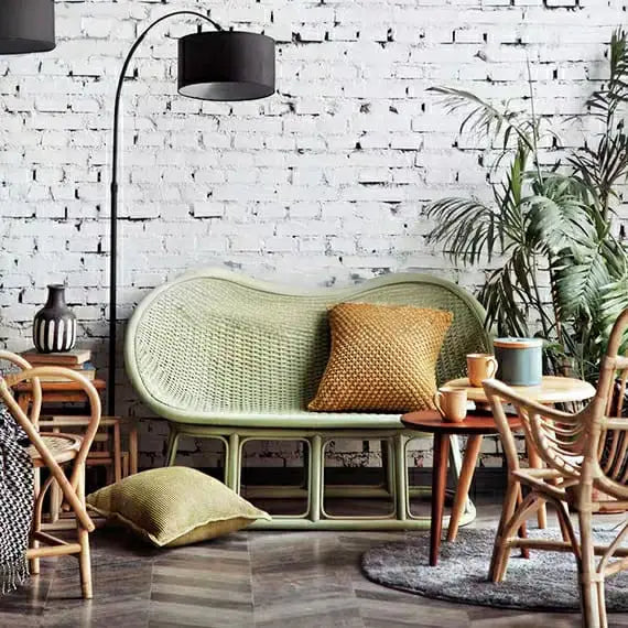 BENADICT Vintage Rattan Sofa