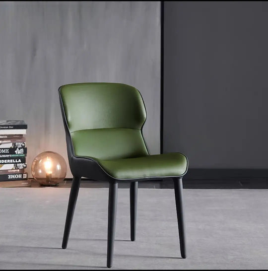 AMAURY Modern Leather Dining Bench & Chairs