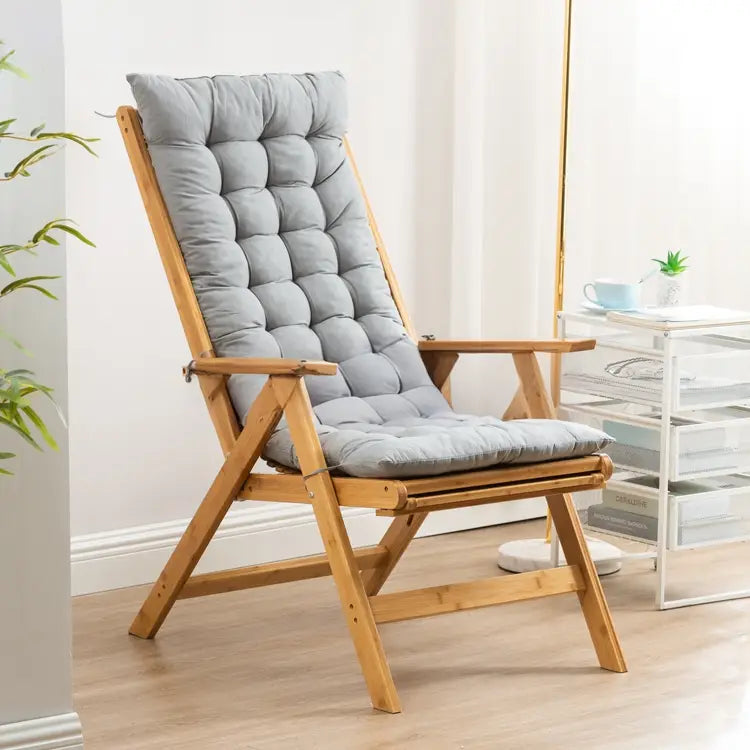 AMES Japanese Solid Wood Recliner Armchair