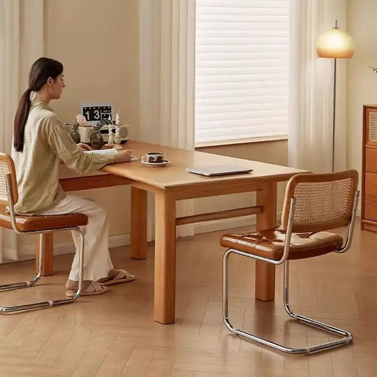 LOUIS Japandi Solid Wood Dining Table