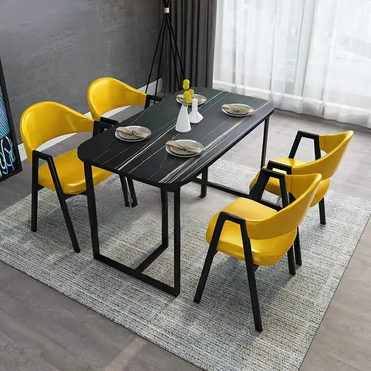 HORNET Modern Marble Dining Table & Chairs