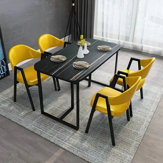 HORNET Modern Marble Dining Table & Chairs