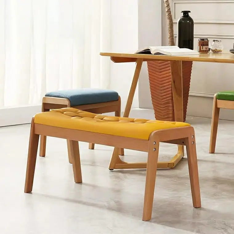 ADRIEA  Scandinavian Solid Wood Dining Bench