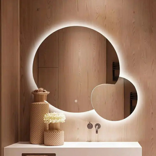 BARN Modern LED Round Wall Mirror