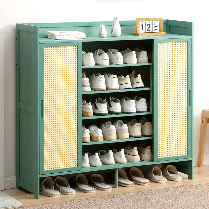 EMIL Vintage Rattan Shoe Cabinet