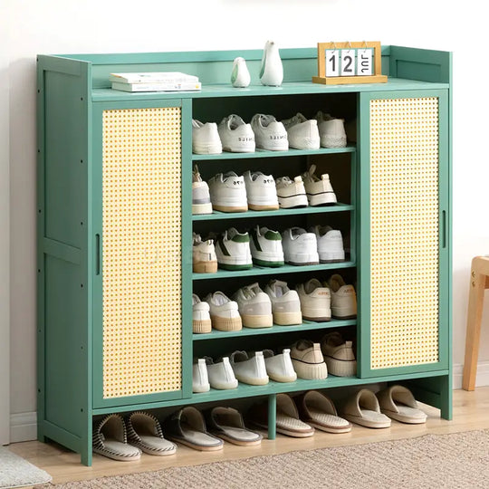 EMIL Vintage Rattan Shoe Cabinet