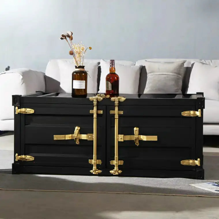 AKIO Industrial Metal Coffee Table