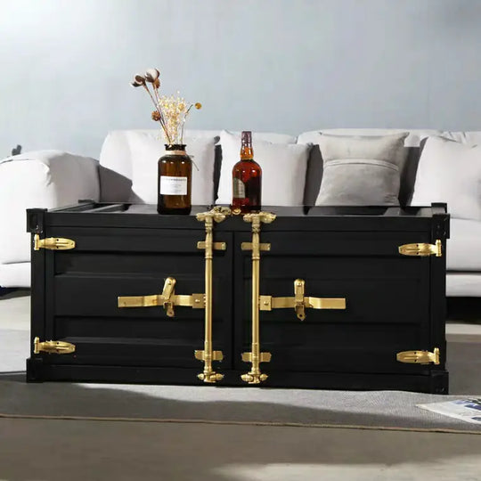 AKIO Industrial Metal Coffee Table