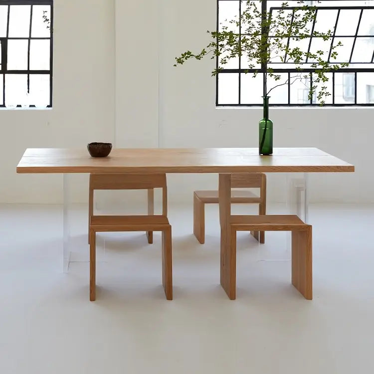 INNIS Minimalist Solid Wood Dining Table