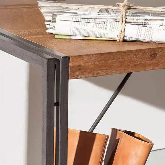 RIDGET Industrial Solid Wood Dining Bench