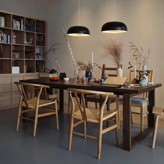 OLA Rustic Ash Wood Dining Table