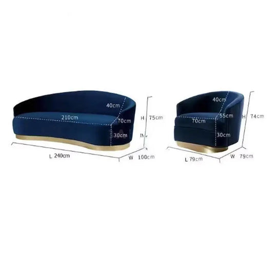 DOMINIC Modern Velvet Sofa