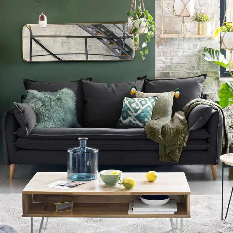 SAGA Scandinavian Fabric Sofa