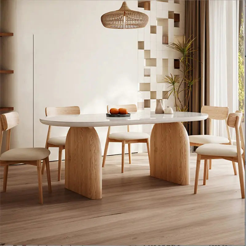 ANDREA Japandi Sintered Stone Dining Table