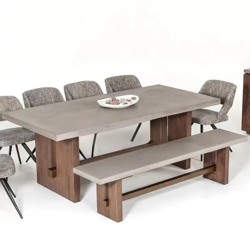 LOUIS Industrial Dining Table & Bench
