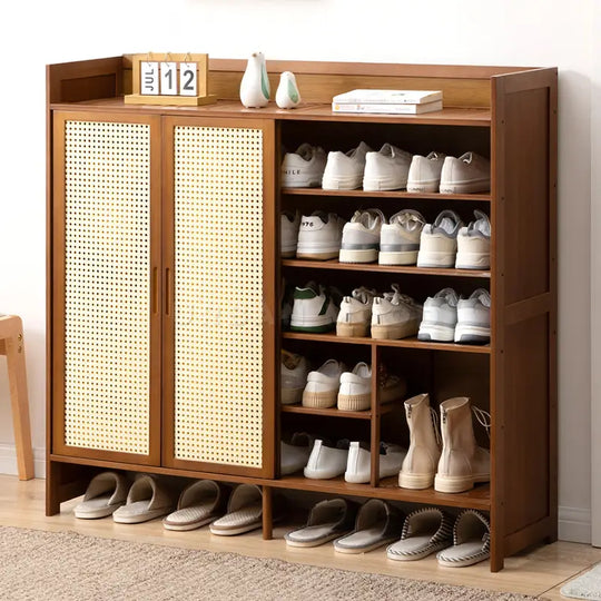 EMIL Vintage Rattan Shoe Cabinet