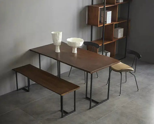 OCEAN Industrial Solid Wood Dining Table