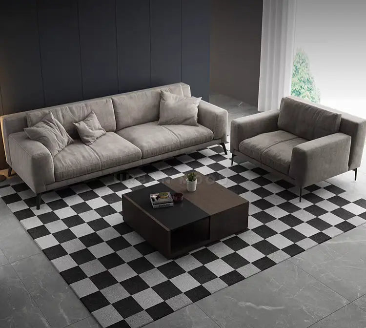 XAN Modern Fabric Sofa with Stilt Legs