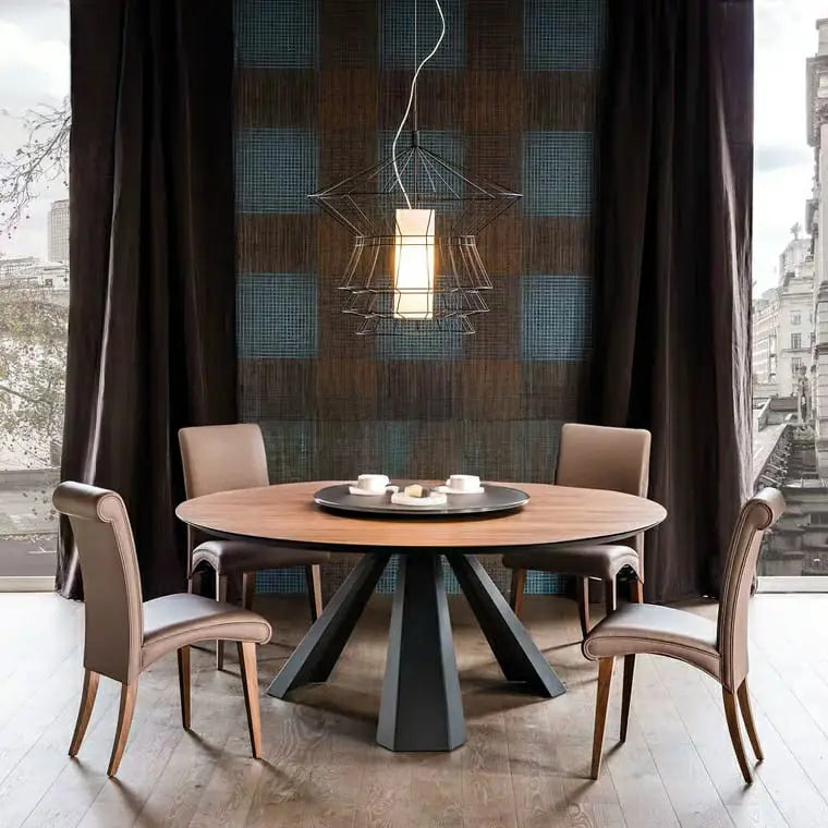 TERRY Solid Wood Round Dining Table