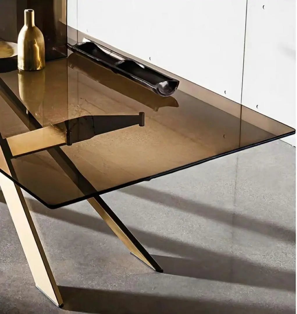 DOMINIC Modern Glass Dining Table