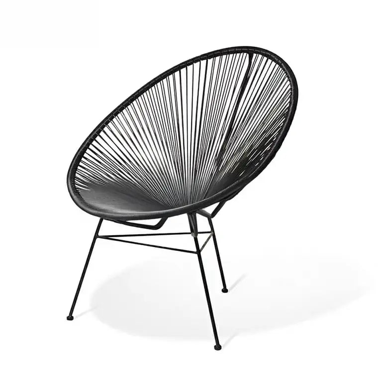 STAN Rustic Rattan Lounge Chair