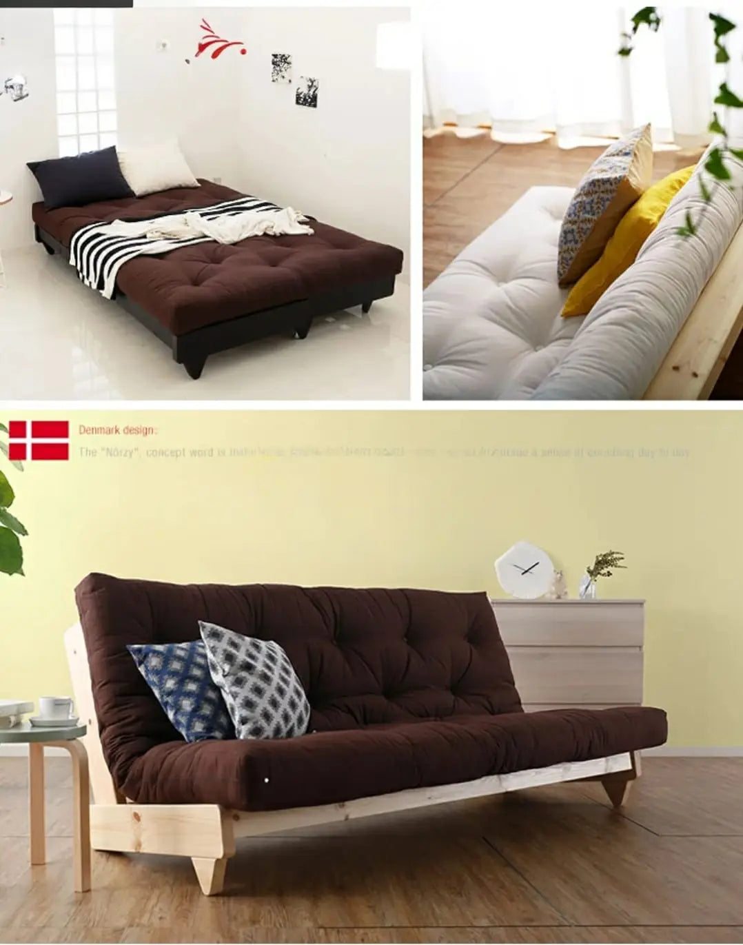 VOLD Japanese Fabric Sofa Bed