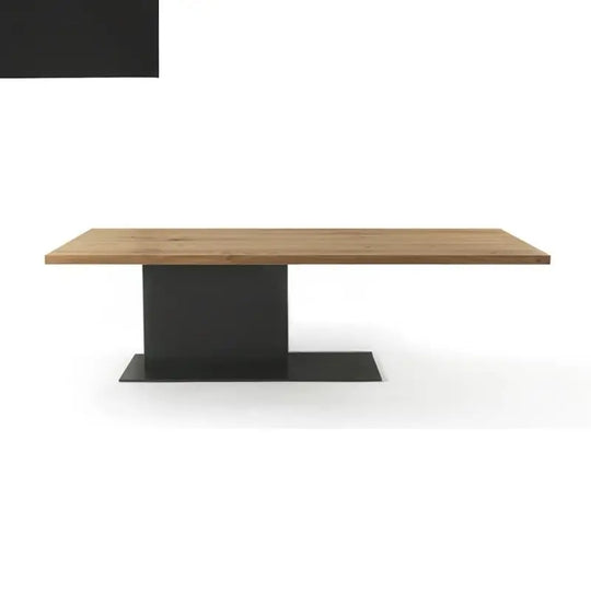 MOIRTY Industrial Solid Wood Dining Table