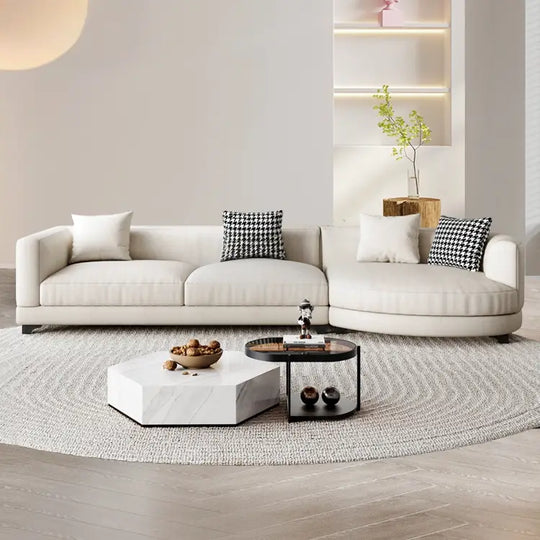 OUES Modern Fabric Sofa