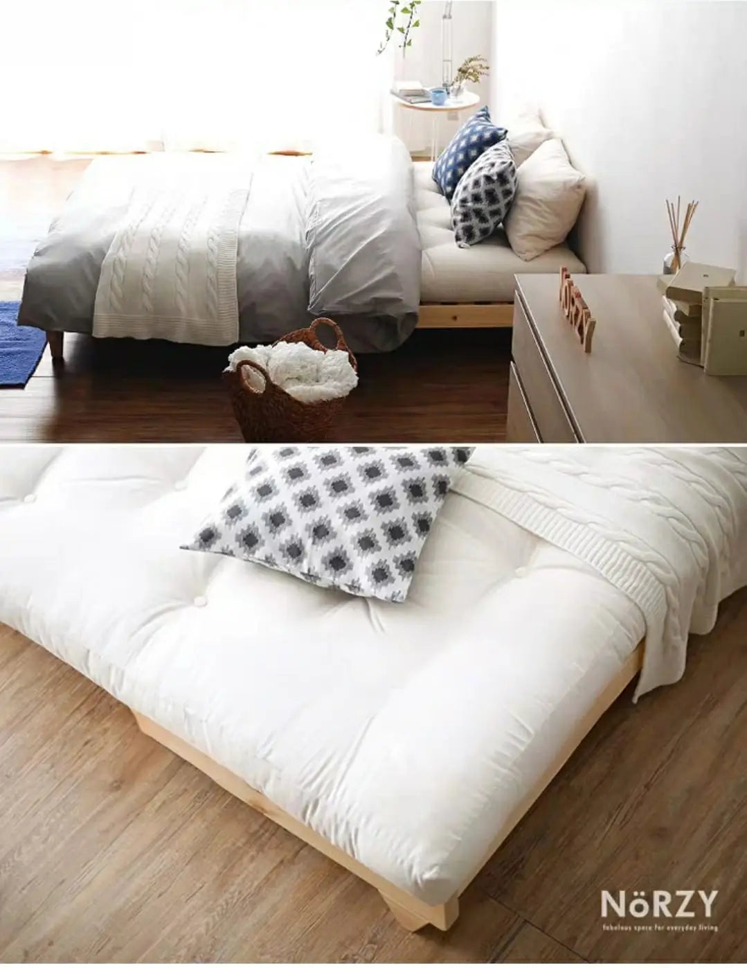 VOLD Japanese Fabric Sofa Bed