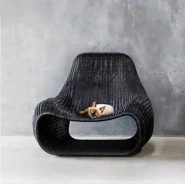 RAFFAELE Modern Outdoor Rattan Lounge Chair