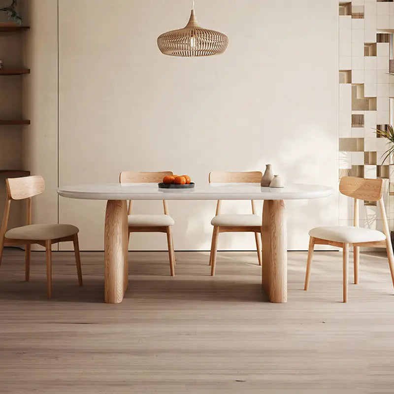 ANDREA Japandi Sintered Stone Dining Table