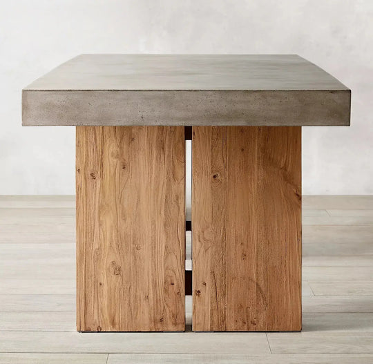 CAPALDI Industrial Concrete Dining Table