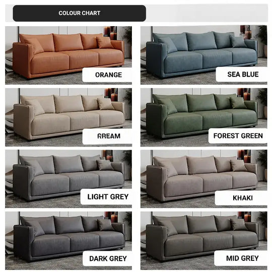 SAUS Modern Leather Sofa
