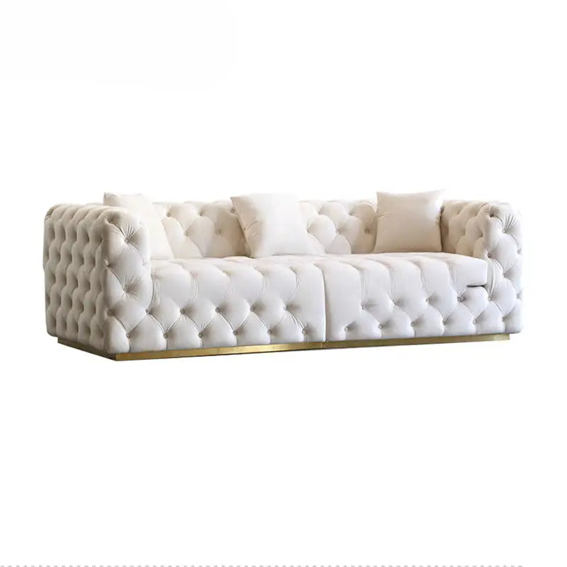 BAYON Victorian Chesterfield Velvet Sofa