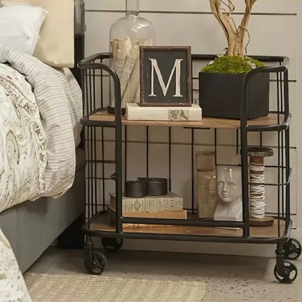 ESTELLE Modern Industrial Kitchen Trolley