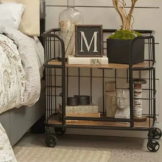ESTELLE Modern Industrial Kitchen Trolley