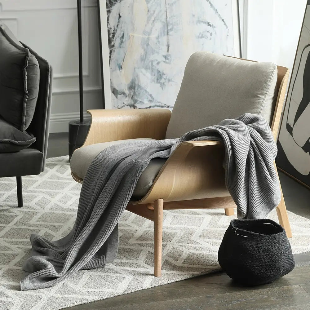 BIRCH Scandinavian Solid Wood Armchair