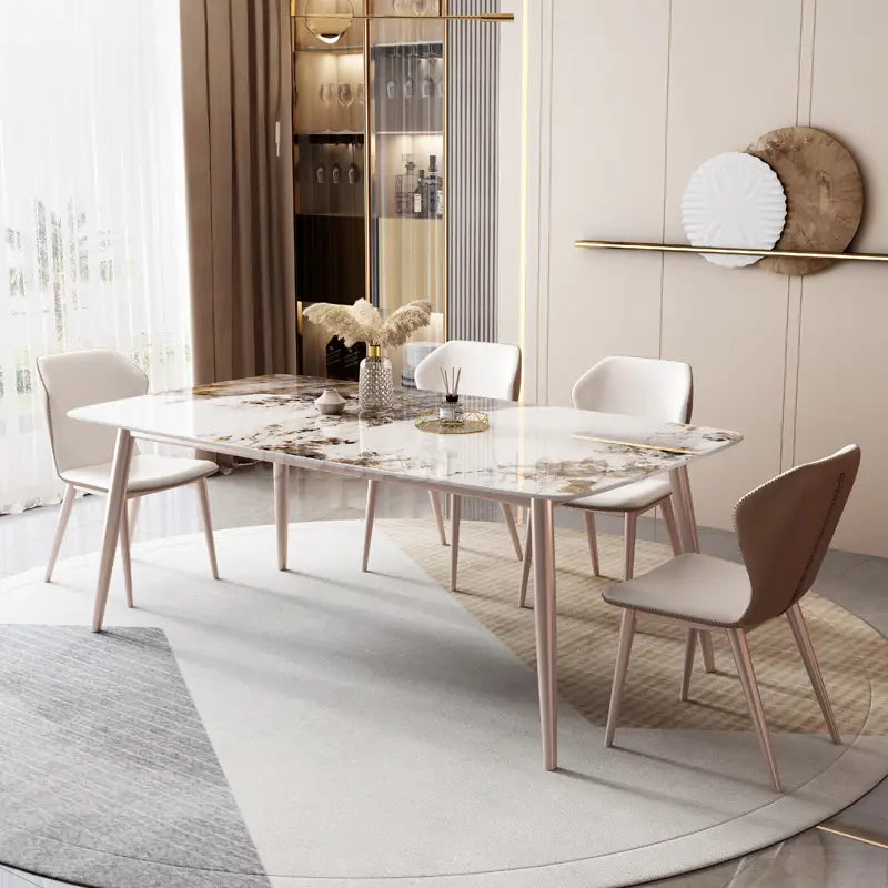 BULL Modern Marble Dining Table & Chairs