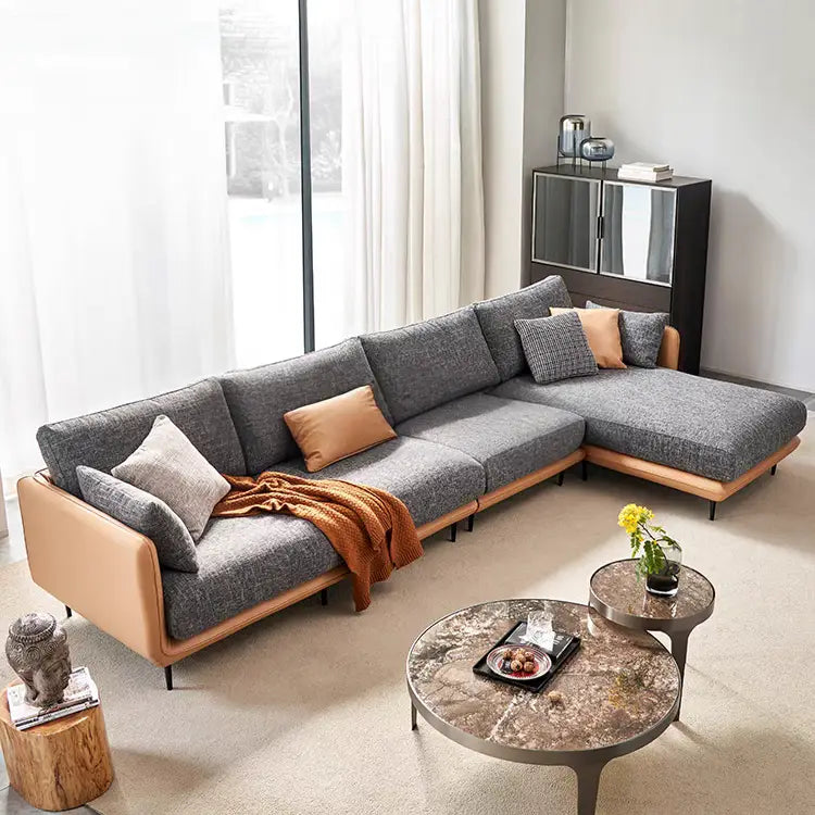NOAH Modern Fabric Sectional Sofa