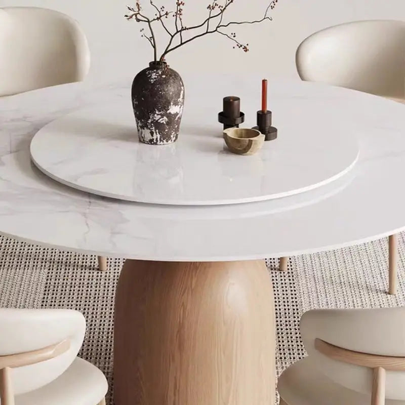 ENRICO Solid Wood Round Dining Table