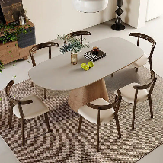 TIZIANO Japandi Sintered Stone Dining Table