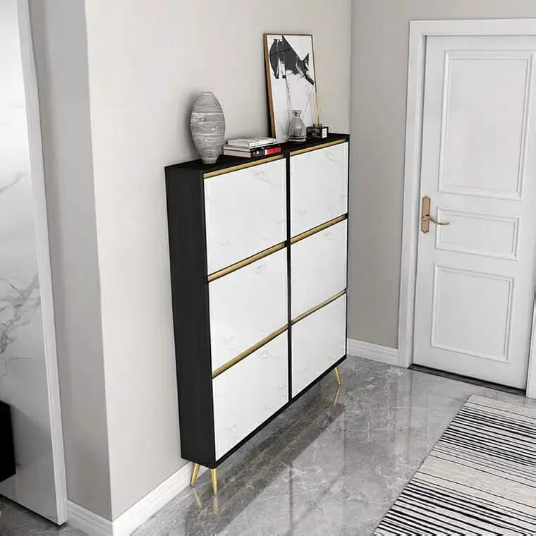KIMORE Modern Victorian Ultra Slim Shoe Cabinet