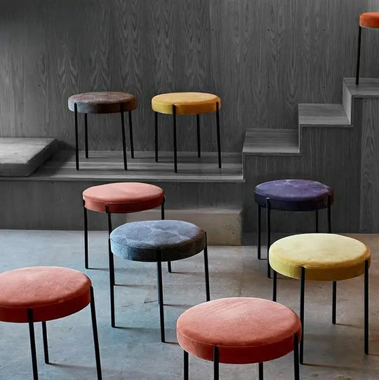 TAURY Modern Velvet Stool