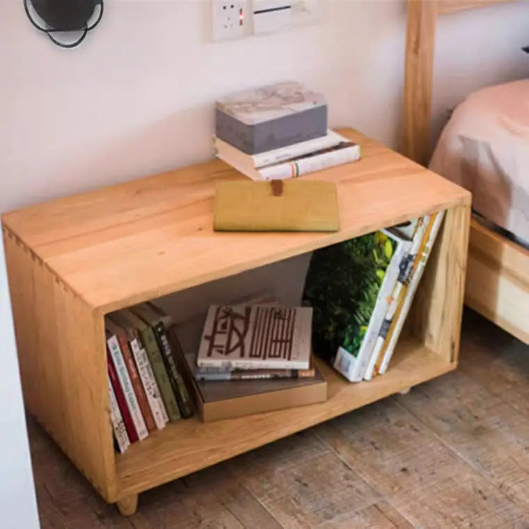 MOBLER Rustic Solid Wood Side Table