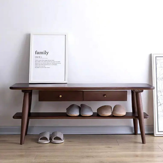 PONTE  Rustic Solid Wood Hallway Bench