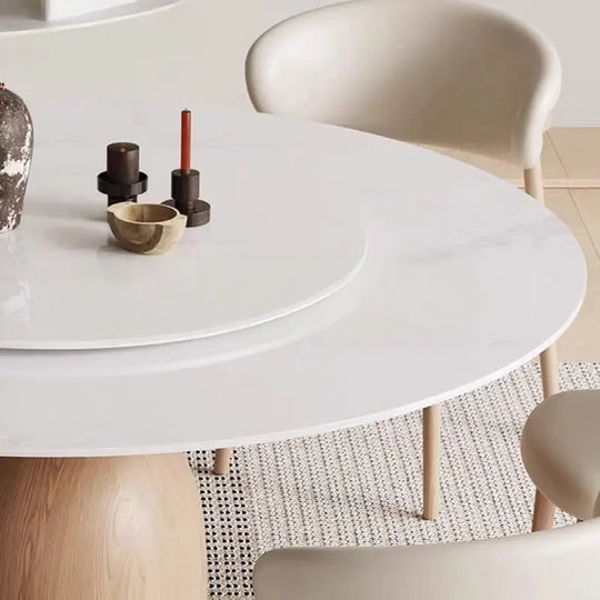 ENRICO Solid Wood Round Dining Table