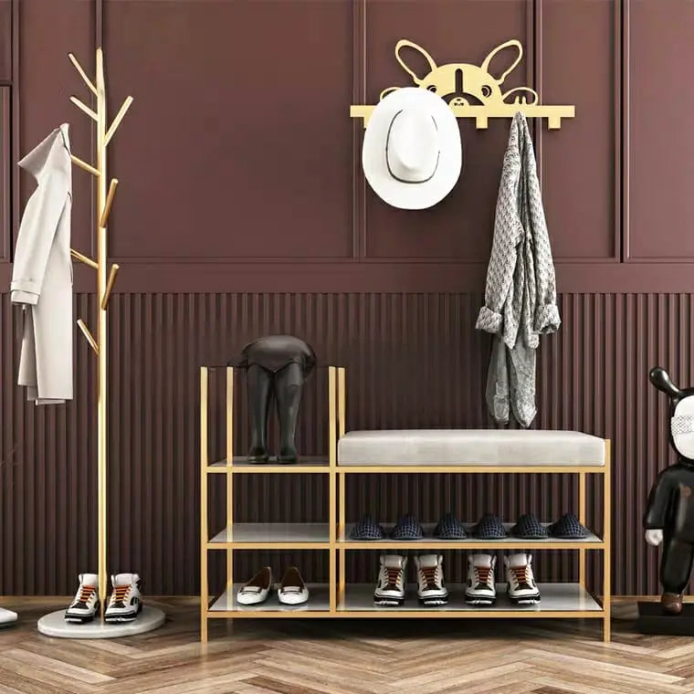 LUDVIG Modern Entryway Shoe Rack Bench